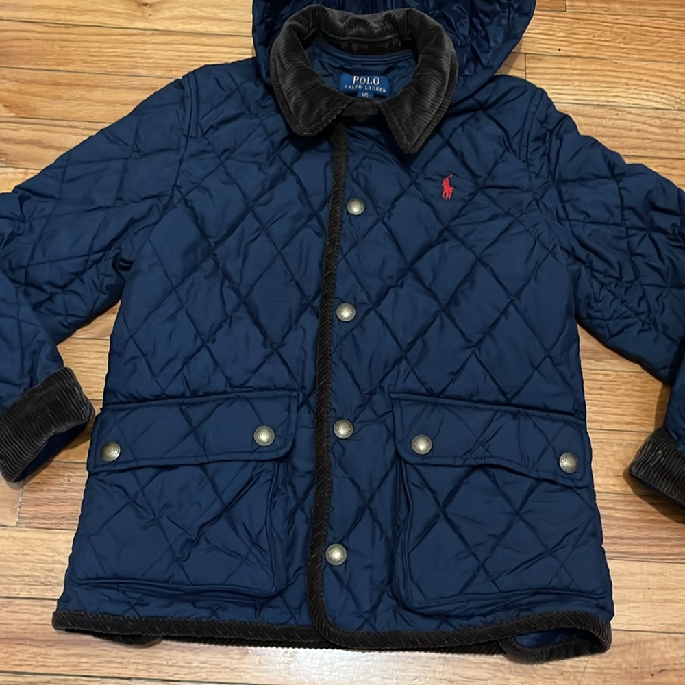 Polo by Ralph Lauren Blue Quilted Kids Jacket - Picture 6 of 10